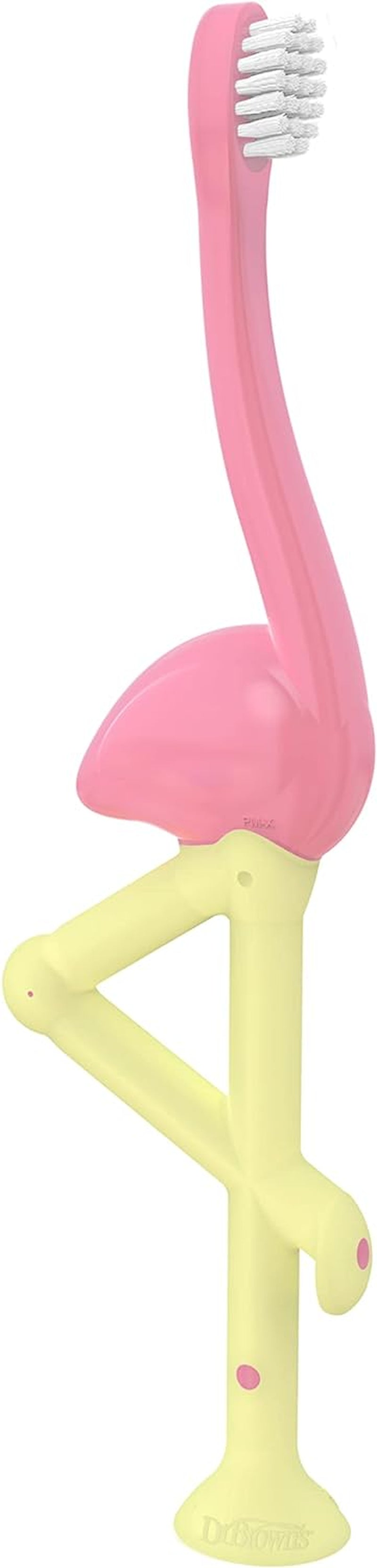 Baby and Toddler Toothbrush, Flamingo 1-Pack, 1-4 Years
