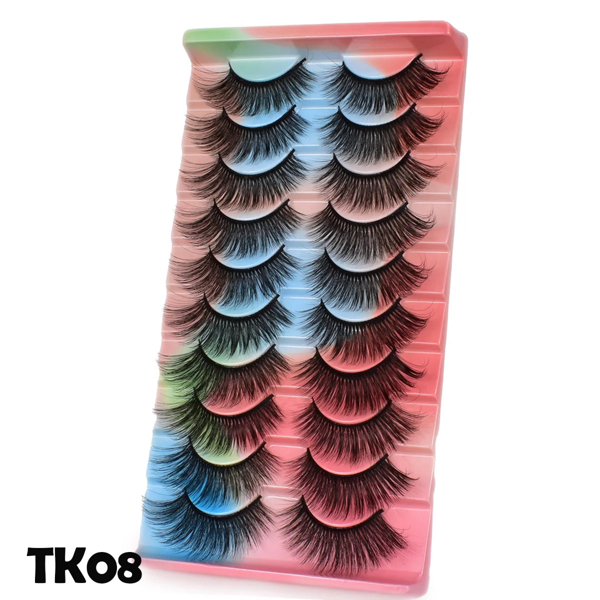 5 Pairs Cat Eye Lashes Faux Mink Eyelashes Winged End Eye Elongated Eyelashes Natural Long Manga Lashes Fake Lashes Makeup