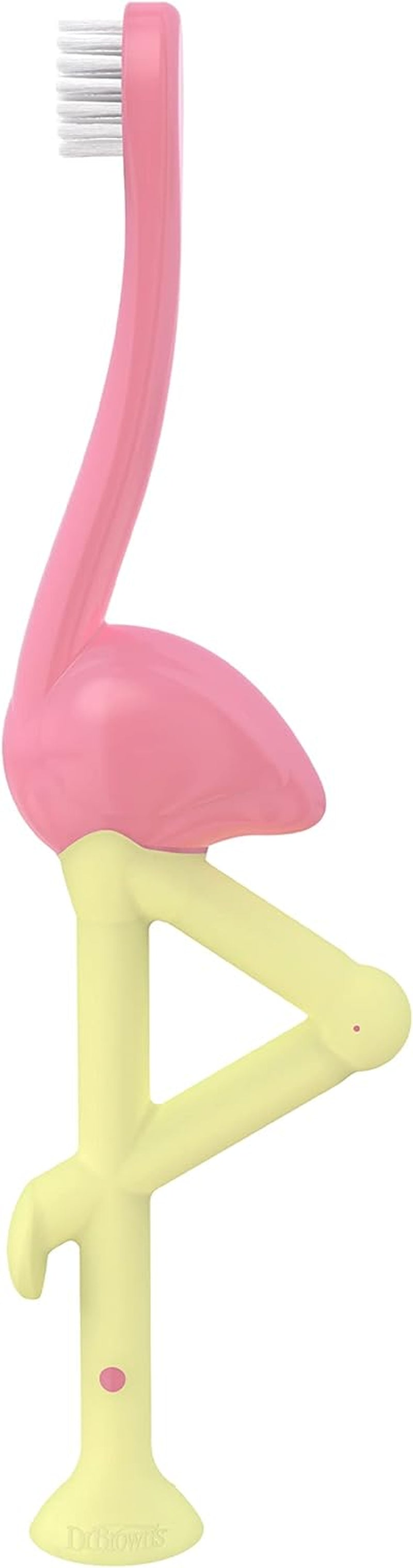 Baby and Toddler Toothbrush, Flamingo 1-Pack, 1-4 Years